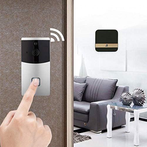 Intexca Wireless WiFi Smart Video Doorbell 720p HD 32gb SD Card with Chime Real-Time Video Two-Way Audio Night Vision PIR Motion Detection & App Control for iOS Android - Toytexx Intexca Wireless WiFi Smart Video Doorbell 720p HD 32gb SD Card with Chime Real-Time Video Two-Way Audio Night Vision PIR Motion Detection & App Control for iOS Android - Toytexx